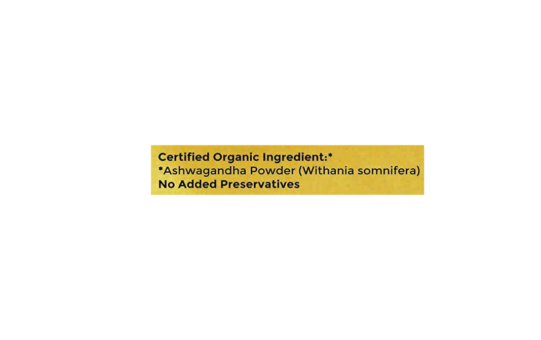 Carmel Organics Ashwagandha Powder    Pack  100 grams
